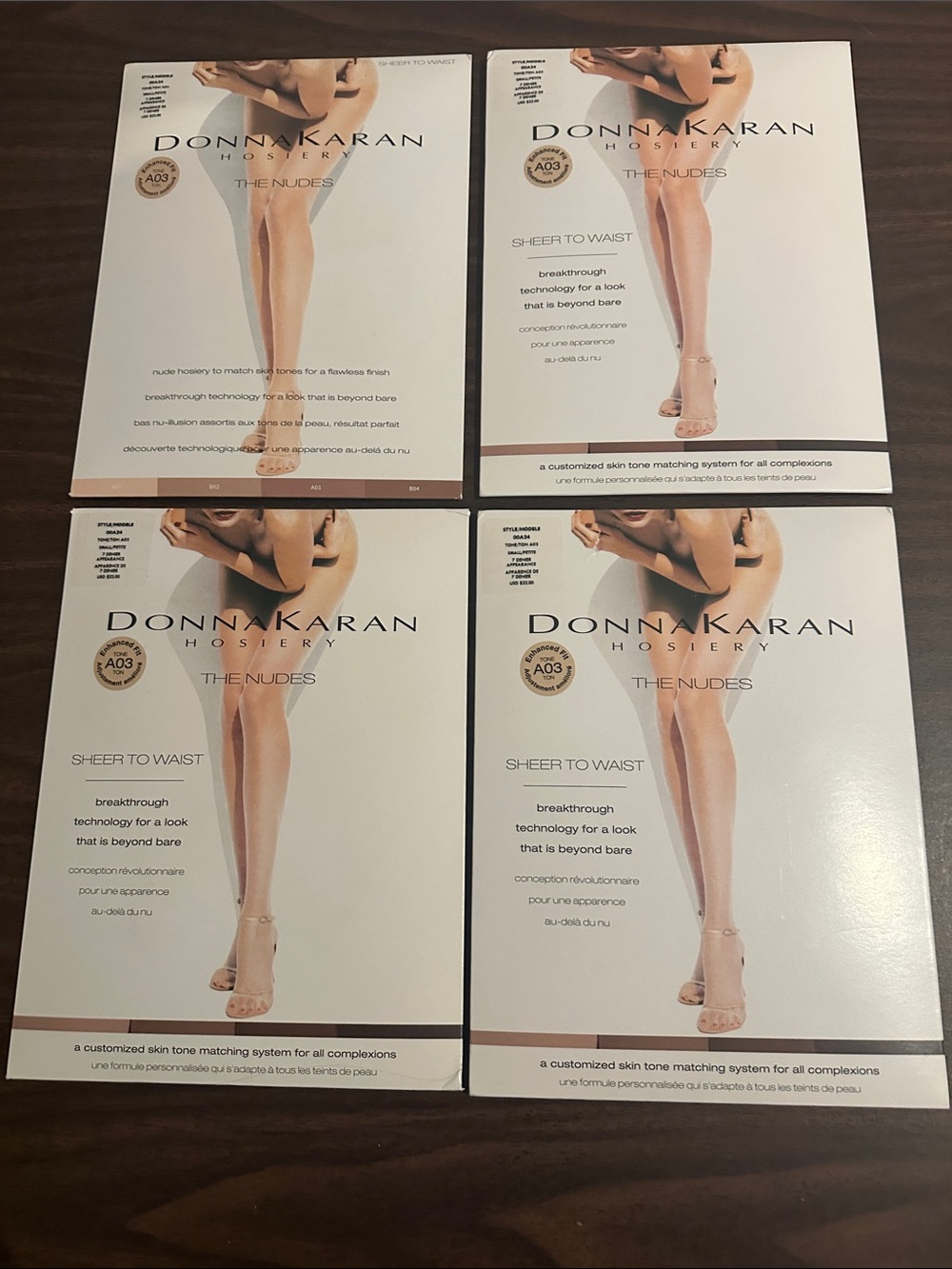 Donna Karan The Nudes Sheer-to-Waist Hosiery - Nude (4 Pack) (Color Code A03)